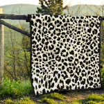 Black And White Jaguar Pattern Print Quilt