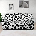 Black And White Jaguar Pattern Print Sofa Cover