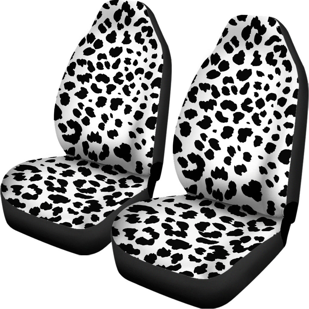 Black And White Jaguar Pattern Print Universal Fit Car Seat Covers