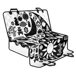 Black And White Japanese Yin Yang Print Pet Car Back Seat Cover