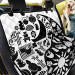 Black And White Japanese Yin Yang Print Pet Car Back Seat Cover