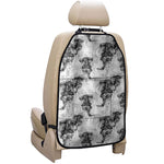 Black And White Jellyfish Pattern Print Car Seat Organizers