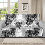 Black And White Jellyfish Pattern Print Futon Protector