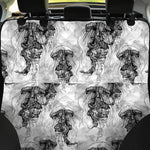 Black And White Jellyfish Pattern Print Pet Car Back Seat Cover