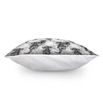 Black And White Jellyfish Pattern Print Pillow Cover