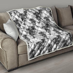 Black And White Jellyfish Pattern Print Quilt