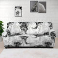 Black And White Jellyfish Pattern Print Sofa Cover