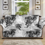 Black And White Jellyfish Pattern Print Sofa Protector