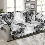 Black And White Jellyfish Pattern Print Sofa Protector