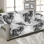 Black And White Jellyfish Pattern Print Sofa Protector