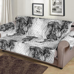 Black And White Jellyfish Pattern Print Sofa Protector