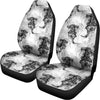 Black And White Jellyfish Pattern Print Universal Fit Car Seat Covers