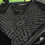 Black And White Kaleidoscope Print Pet Car Back Seat Cover