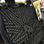 Black And White Kaleidoscope Print Pet Car Back Seat Cover