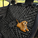 Black And White Kaleidoscope Print Pet Car Back Seat Cover