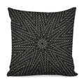 Black And White Kaleidoscope Print Pillow Cover