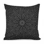 Black And White Kaleidoscope Print Pillow Cover