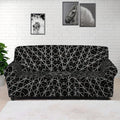 Black And White Kaleidoscope Print Sofa Cover