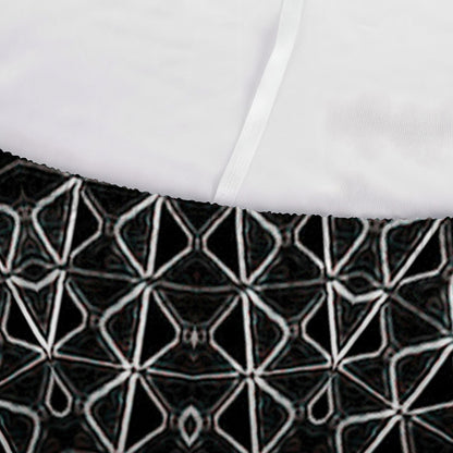 Black And White Kaleidoscope Print Sofa Cover