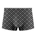 Black And White Knitted Pattern Print Men's Boxer Briefs