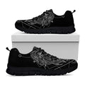 Black And White Leo Sign Print Black Running Shoes