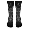 Black And White Leo Sign Print Crew Socks