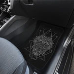 Black And White Leo Sign Print Front Car Floor Mats
