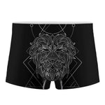 Black And White Leo Sign Print Men's Boxer Briefs
