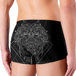 Black And White Leo Sign Print Men's Boxer Briefs