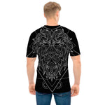 Black And White Leo Sign Print Men's T-Shirt