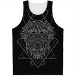 Black And White Leo Sign Print Men's Tank Top