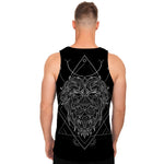 Black And White Leo Sign Print Men's Tank Top