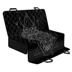Black And White Leo Sign Print Pet Car Back Seat Cover