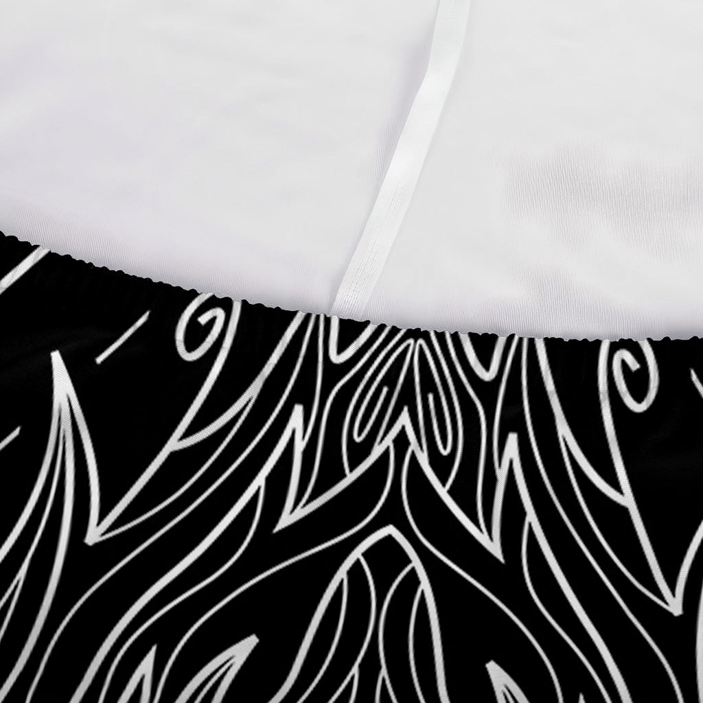 Black And White Leo Sign Print Sofa Cover