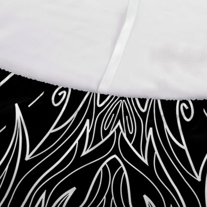 Black And White Leo Sign Print Sofa Cover