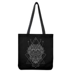 Black And White Leo Sign Print Tote Bag