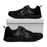 Black And White Libra Sign Print Black Sneakers