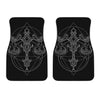 Black And White Libra Sign Print Front Car Floor Mats