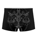 Black And White Libra Sign Print Men's Boxer Briefs
