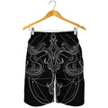 Black And White Libra Sign Print Men's Shorts