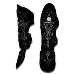 Black And White Libra Sign Print Muay Thai Shin Guard