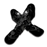 Black And White Libra Sign Print Muay Thai Shin Guard