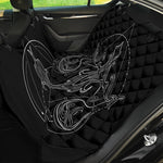 Black And White Libra Sign Print Pet Car Back Seat Cover