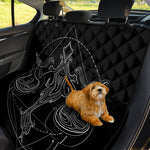 Black And White Libra Sign Print Pet Car Back Seat Cover
