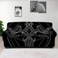 Black And White Libra Sign Print Sofa Cover