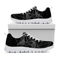 Black And White Libra Sign Print White Running Shoes