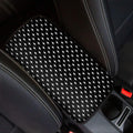 Black And White Lightning Pattern Print Car Center Console Cover