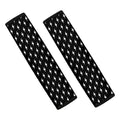 Black And White Lightning Pattern Print Car Seat Belt Covers