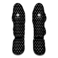 Black And White Lightning Pattern Print Muay Thai Shin Guards