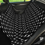 Black And White Lightning Pattern Print Pet Car Back Seat Cover